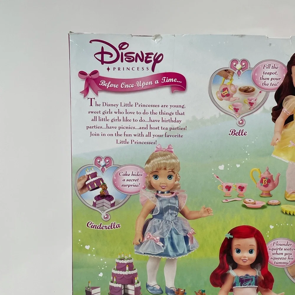 Rare Disney Belle Beauty & The Beast Doll Tea Party Before Once Upon A Time Y2K